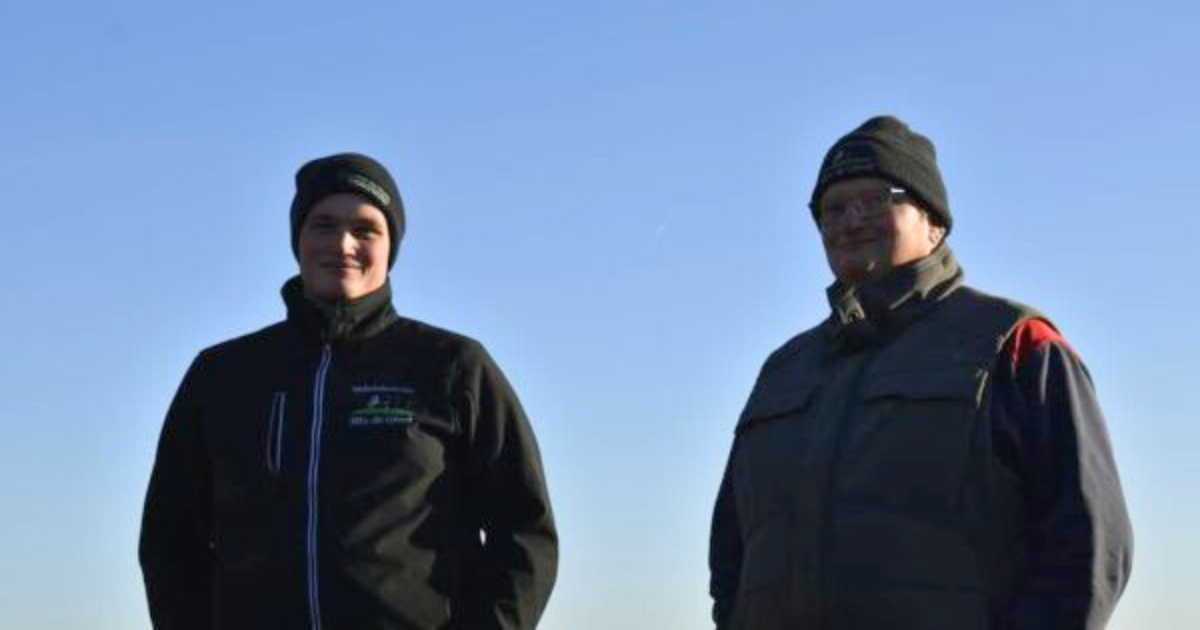 Vader Meindert en zoon Gerben uit Koufurderrige