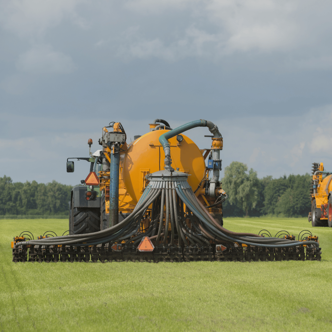 Mest uitrijden op het land