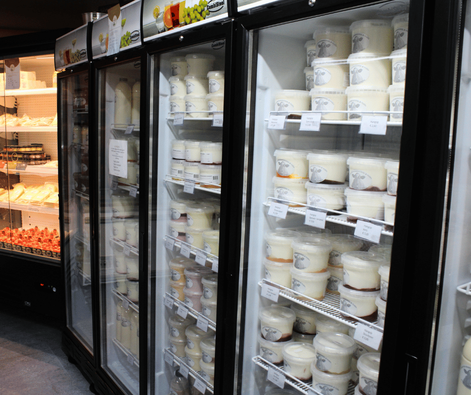 De boerderijwinkel van Martein en Wendy met verzuivelde melk tot diverse producten