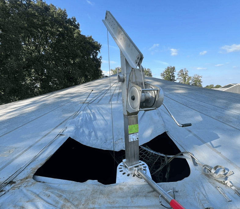 Geleidingsconstructie voor opslagsystemen