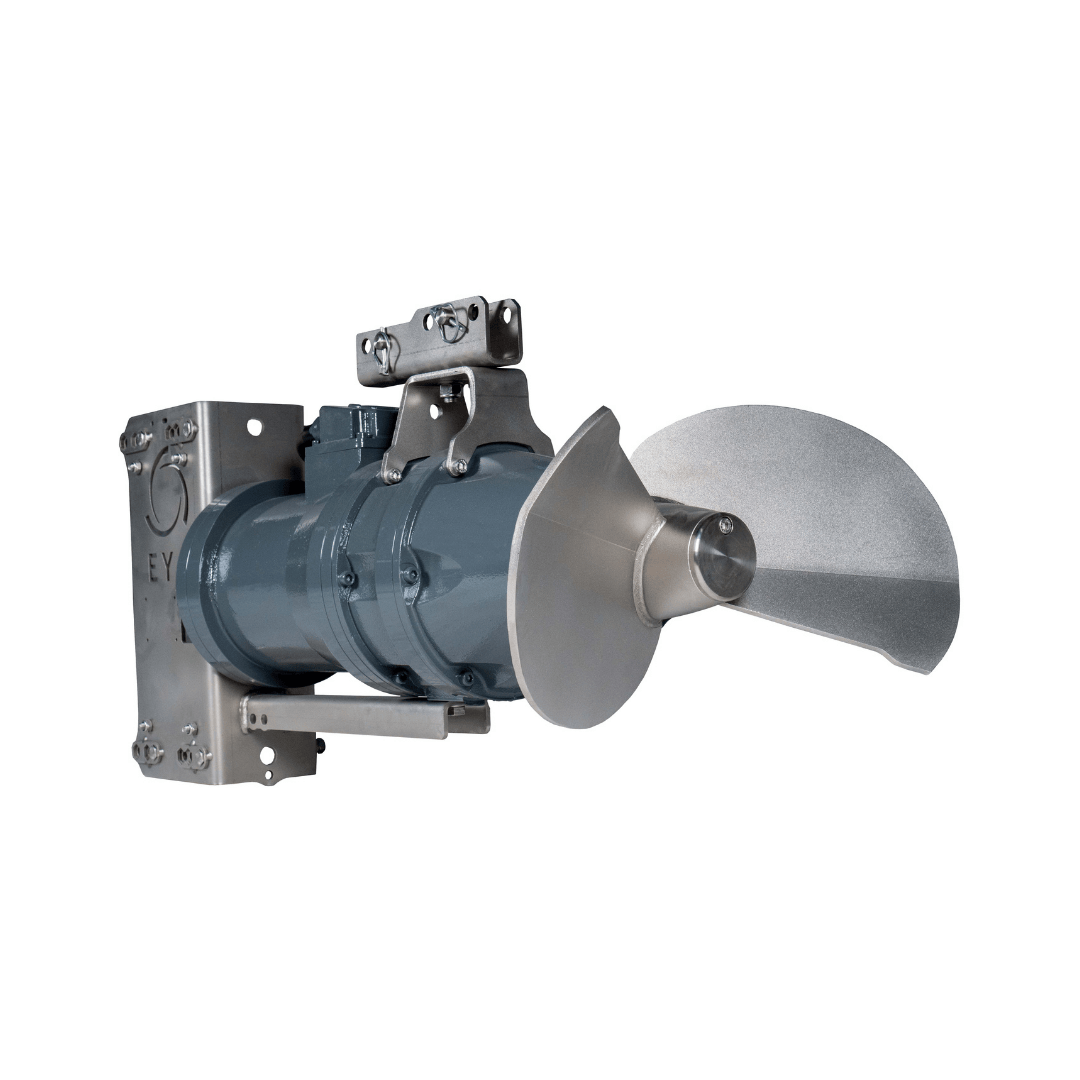 Elektrische mestmixers van EYS Metal met twee roervleugels (type: DK75)