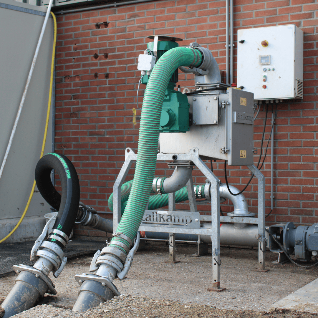 Stallkamp SF | snijkast | praktijkinstallatie met wormpomp, besturingskast en slang- & leidingwerk