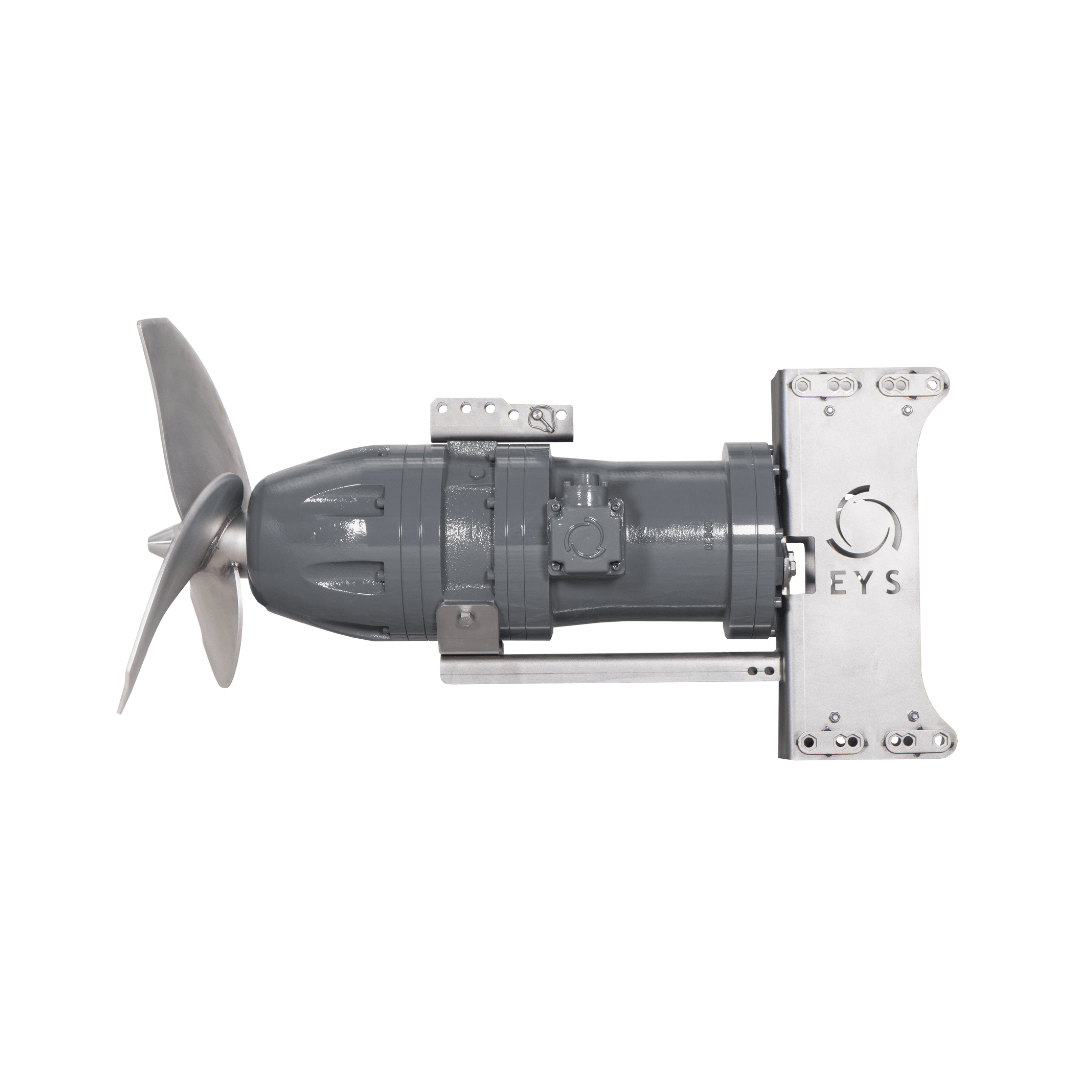 EYS D3K, zijaanzicht van de serie mestmixers met drie roervleugels