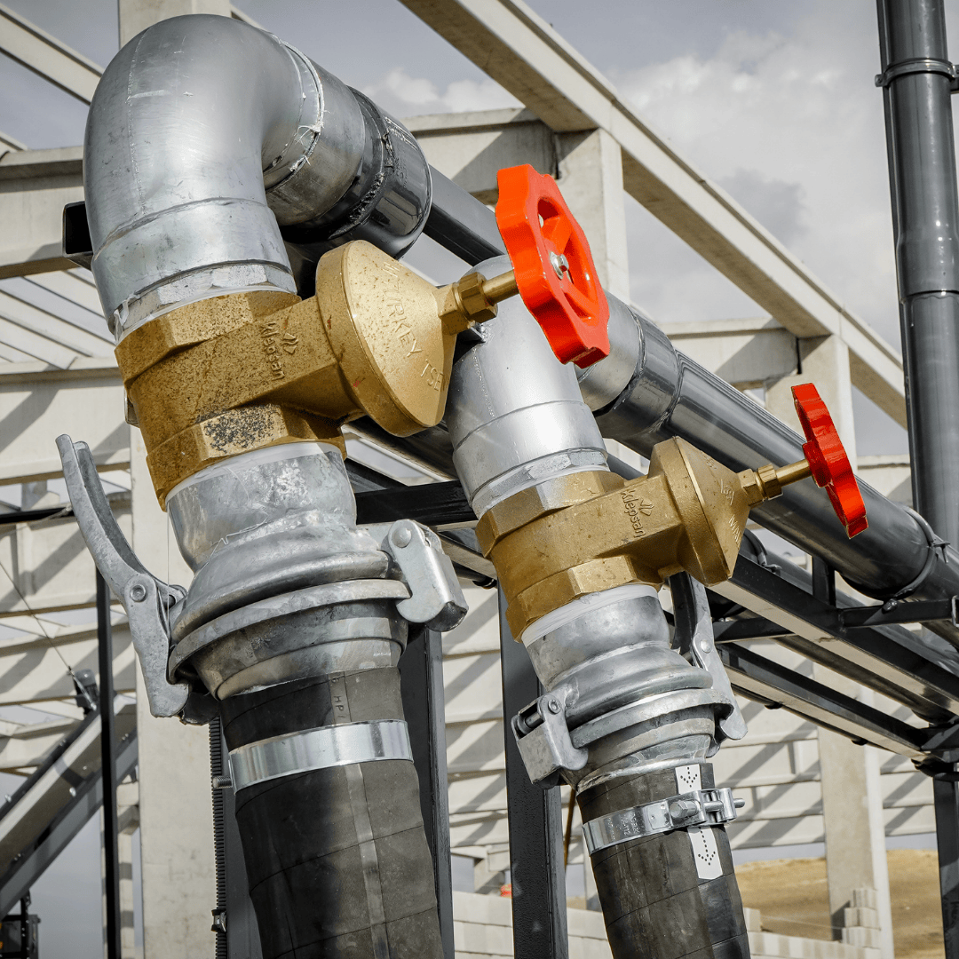 Stevig leidingwerk voor de GP-serie mestpompen van EYS Metal