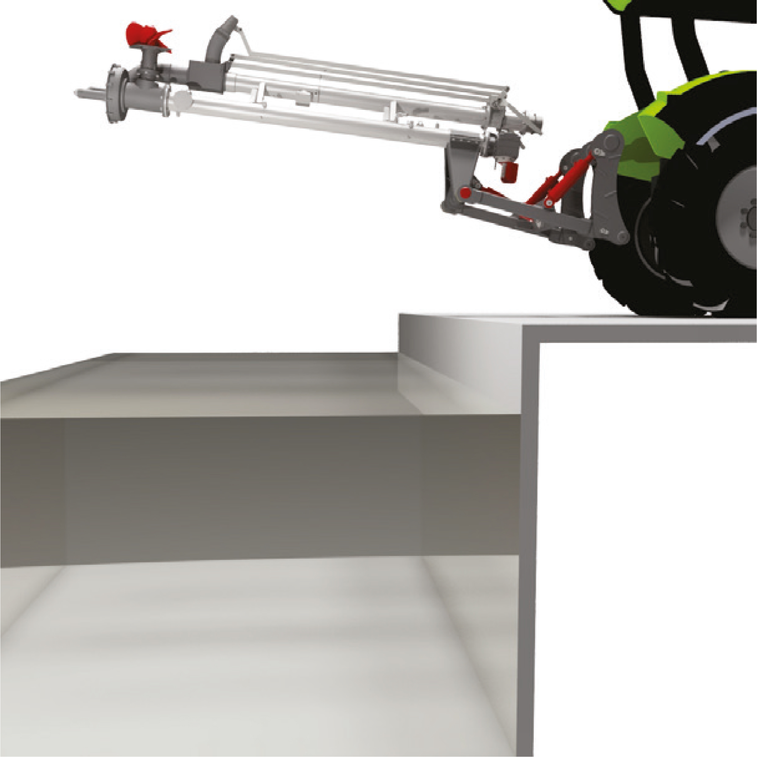 EYS PTO mix-pomp | situatie boven de mestopslag